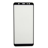 Защитное стекло для Samsung SM-A605F (Galaxy A6 Plus 2018) (2,5D/полная наклейка) <черный> ― Spb.OnlineBazar.su