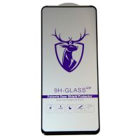 Защитное стекло для Tecno Spark 10 Pro (KI7) (2.5D/закаленное, полная наклейка) <черный> в блистере ― Spb.OnlineBazar.su