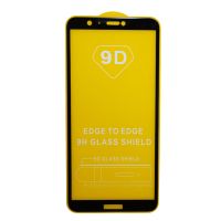Защитное стекло для Huawei P Smart (FIG-LX1) (2.5D/полная наклейка) <черный> ― Spb.OnlineBazar.su
