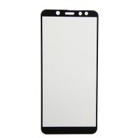 Защитное стекло для Samsung SM-A600F (Galaxy A6 2018) (2,5D/наклейка по периметру) <черный> ― Spb.OnlineBazar.su