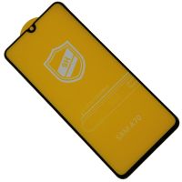 Защитное стекло для Samsung SM-A705F (Galaxy A70) (2,5D/закаленное, полная наклейка) <черный> в блистере ― Spb.OnlineBazar.su