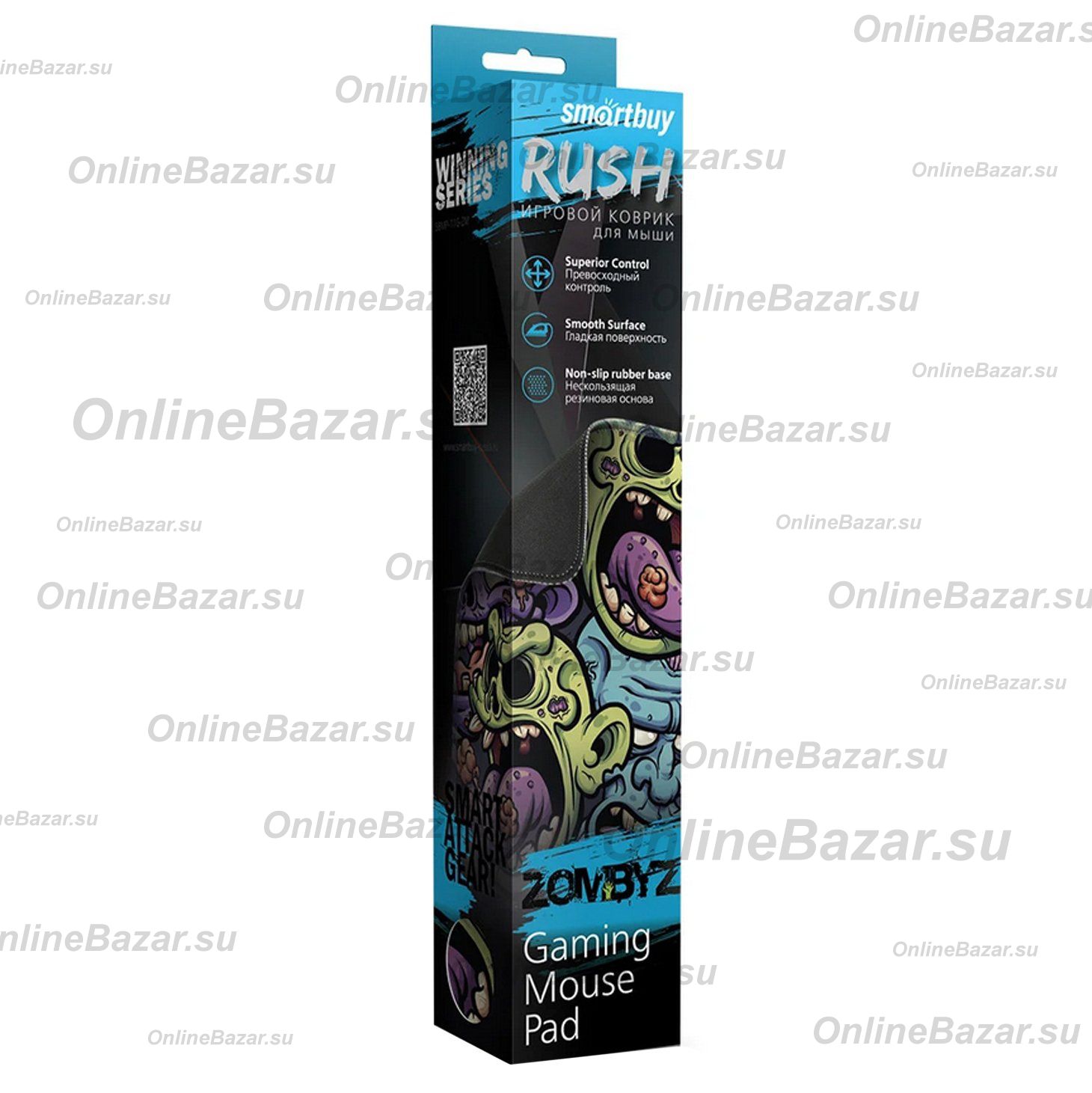 Коврик для компьютерной мыши Smart Buy SBMP-11G-ZM RUSH ZombyzZz M ― Spb.OnlineBazar.su