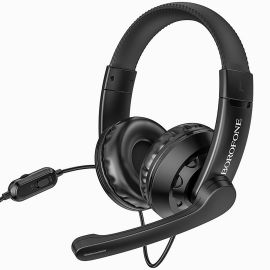 Компьютерная гарнитура Borofone BO102 Amusement с микрофоном <черный>
