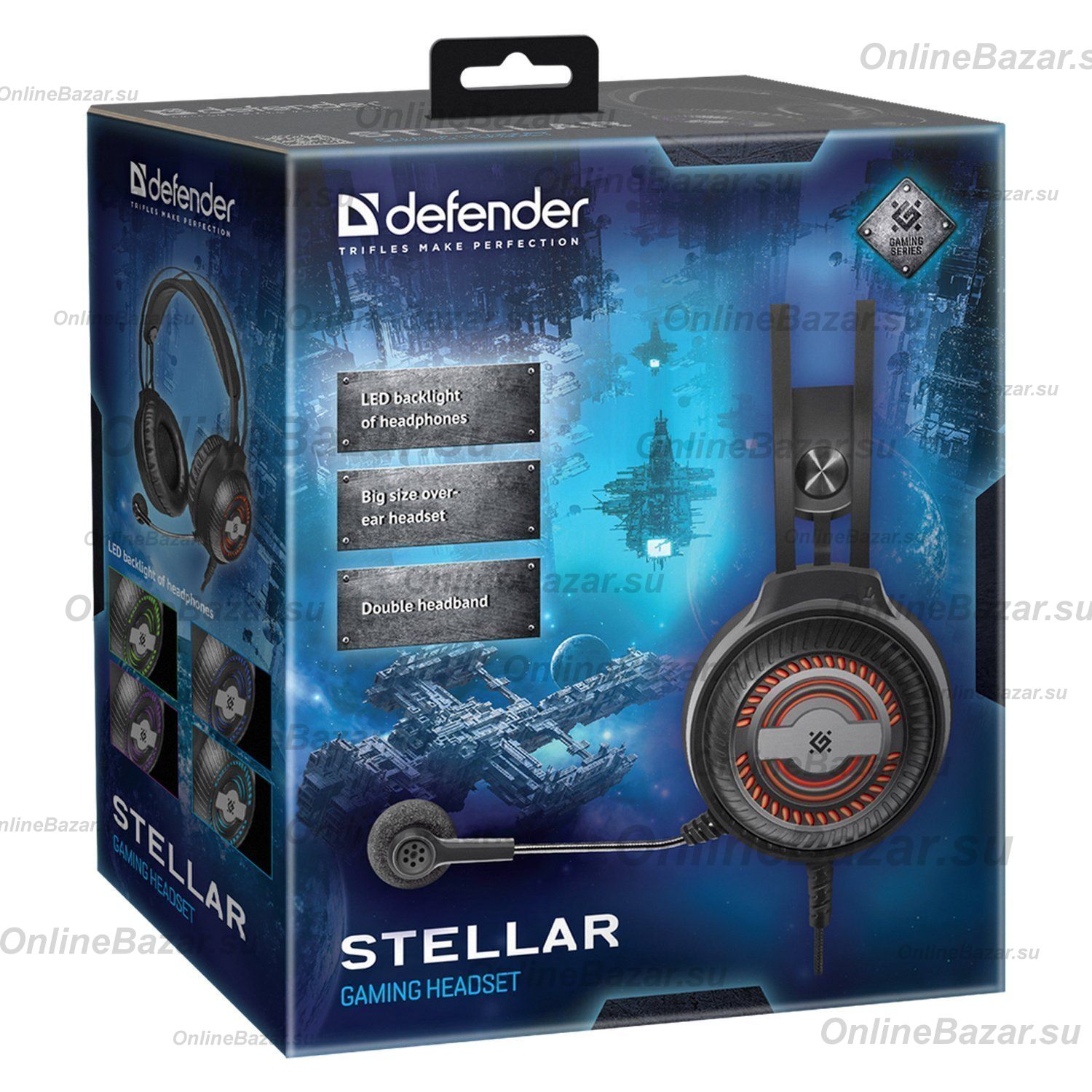 Компьютерная гарнитура Defender Stellar <черный> ― Spb.OnlineBazar.su