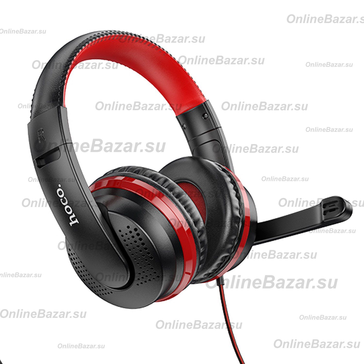 Компьютерная гарнитура Hoco W103 Magic <черно-красный> ― Spb.OnlineBazar.su