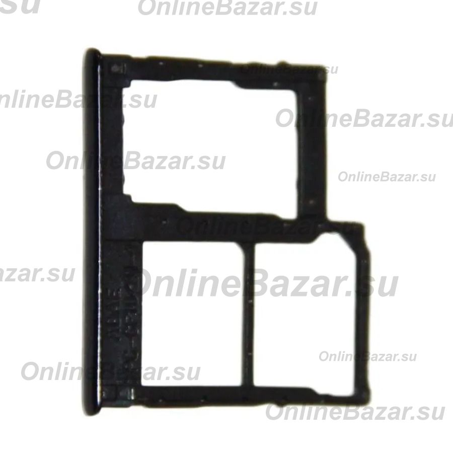 Лоток sim-карты для Samsung SM-A405F (Galaxy A40) и карты памяти <черный> ― Spb.OnlineBazar.su