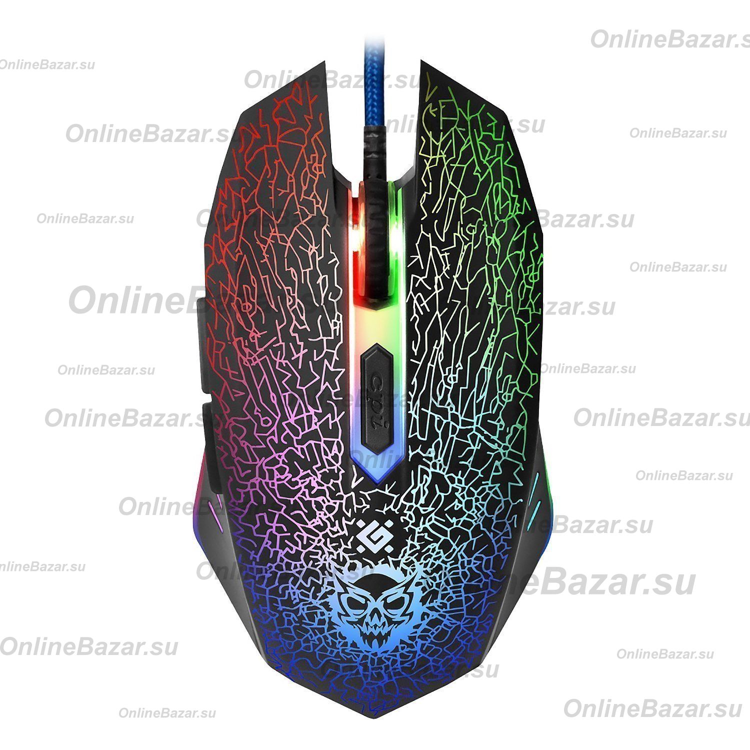 Мышь оптическая Defender Shock GM-110L (игровая) <черный> ― Spb.OnlineBazar.su