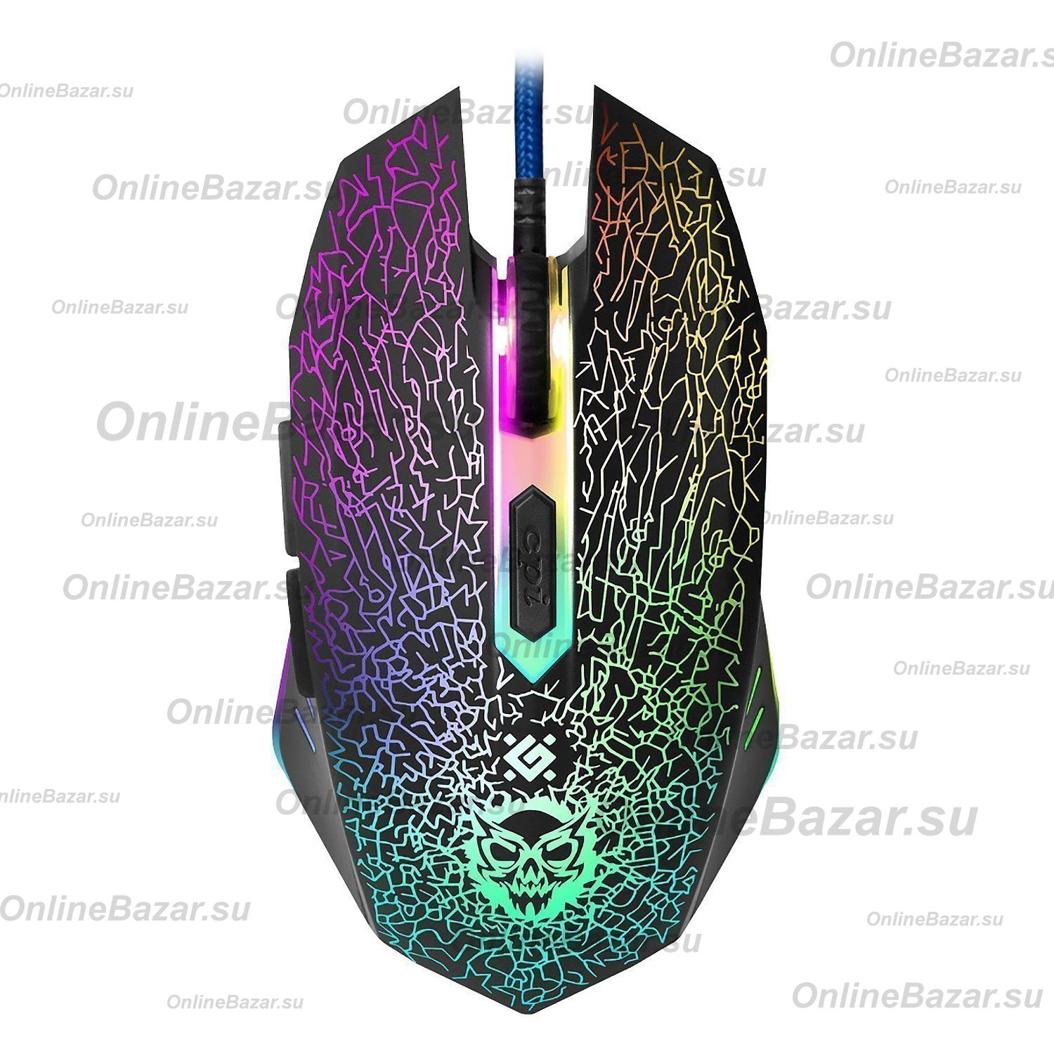 Мышь оптическая Defender Shock GM-110L (игровая) <черный> ― Spb.OnlineBazar.su