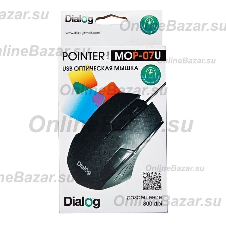 Мышь оптическая Dialog Pointer MOP-07U <черный> ― Spb.OnlineBazar.su