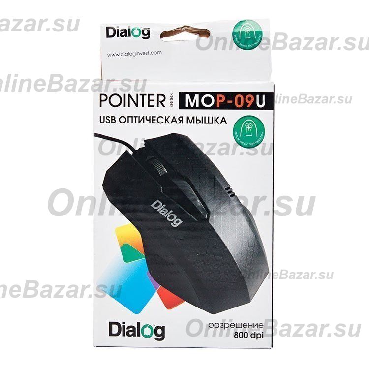 Мышь оптическая Dialog Pointer MOP-09U <черный> ― Spb.OnlineBazar.su