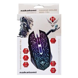 Мышь оптическая Nakatomi Gaming mouse MOG-15U (игровая) <черный> 