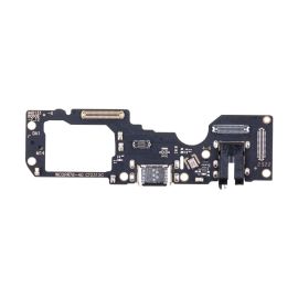 Плата нижняя для Oppo A78 на системный разъем, разъем гарнитуры и микрофон