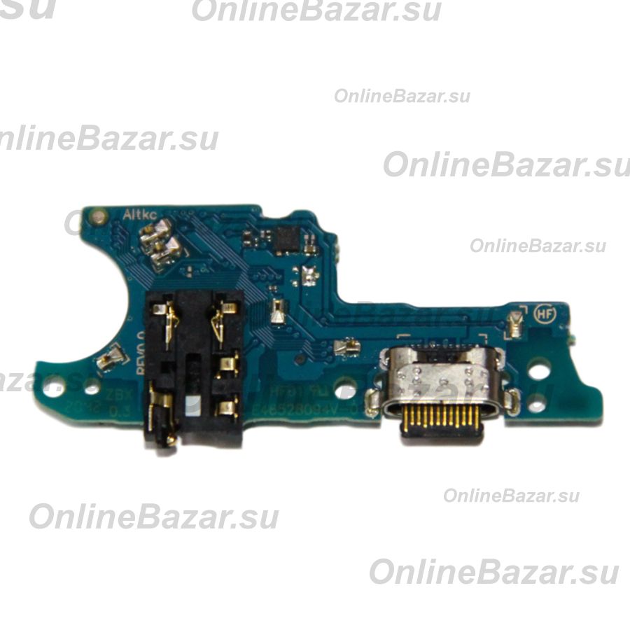Плата нижняя для Samsung SM-A025F (Galaxy A02s) на системный разъем, разъем гарнитуры и микрофон ― Spb.OnlineBazar.su