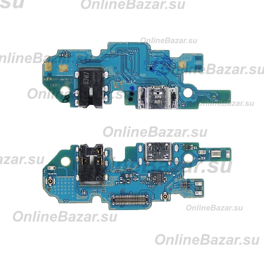 Плата нижняя для Samsung SM-A105F (Galaxy A10) на системный разъем, разъем гарнитуры и микрофон ― Spb.OnlineBazar.su
