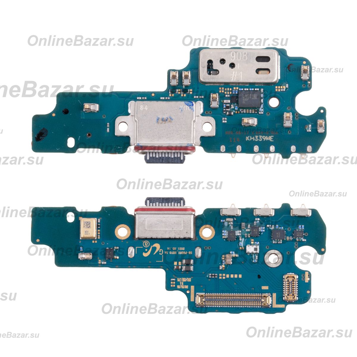 Плата нижняя для Samsung SM-F926B (Galaxy Z Fold3) на системный разъем и микрофон (оригинал) ― Spb.OnlineBazar.su