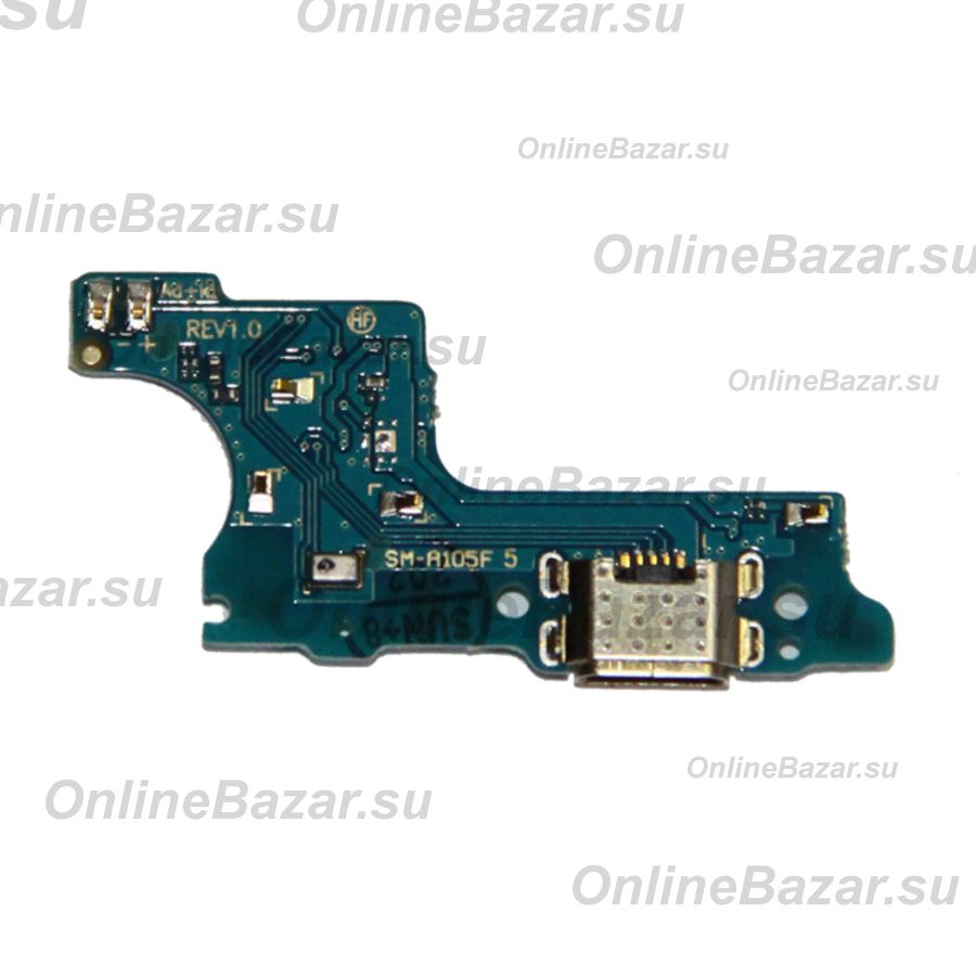 Плата нижняя для Samsung SM-M015F (Galaxy M01) системный разъем и микрофон (узкий разъем шлейфа) ― Spb.OnlineBazar.su