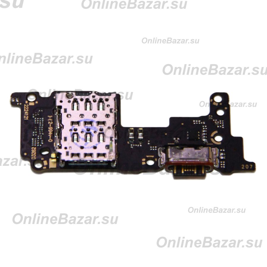 Плата нижняя для Xiaomi 12T на системный разъем, разъем Sim-карты и микрофон ― Spb.OnlineBazar.su