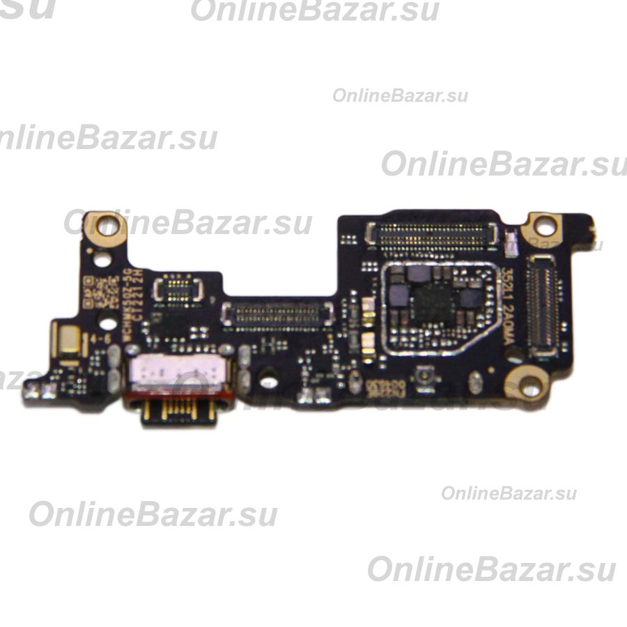 Плата нижняя для Xiaomi 12T на системный разъем, разъем Sim-карты и микрофон ― Spb.OnlineBazar.su