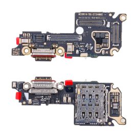 Плата нижняя для Xiaomi 14 на системный разъем, разъем Sim-карты и микрофон