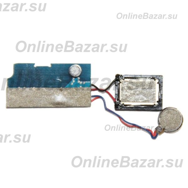 Плата нижняя для Fly FS526 (Power Plus 2) на микрофон в сборе с вибромотором и динамиком (оригинал) ― Spb.OnlineBazar.su