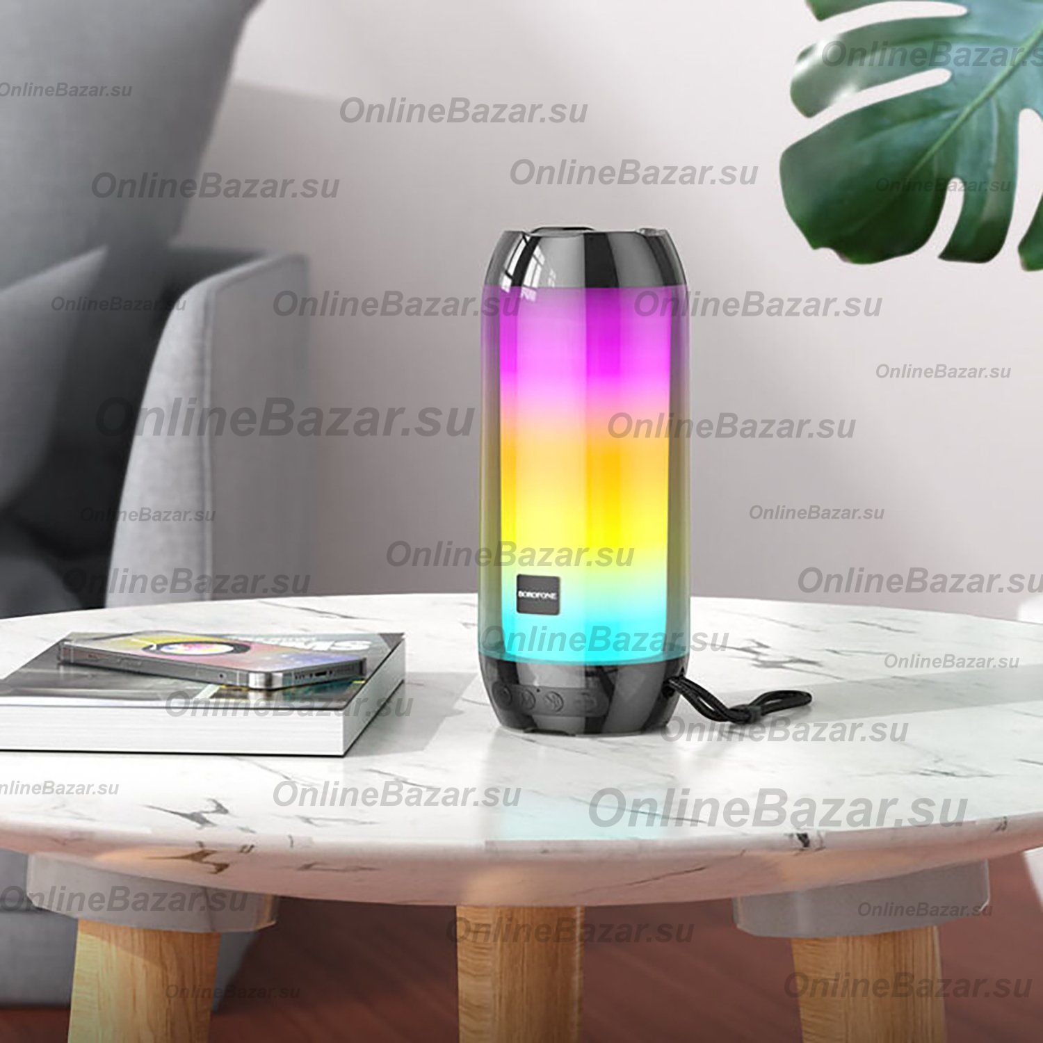 Колонка Borofone BR25 (Bluetooth/5 Вт/1200 mAh) <черный> ― Spb.OnlineBazar.su