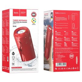 Колонка Hoco BS48 (Bluetooth/2 х 5 Вт/1200 mAh) <красный>