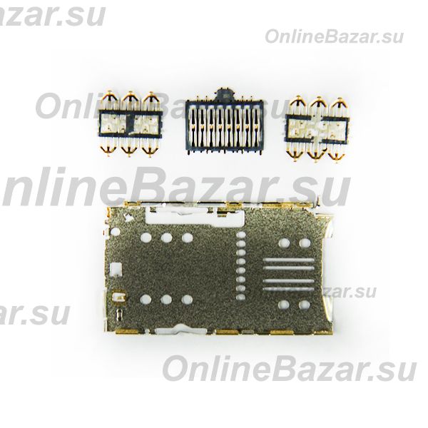 Разъем sim-карты для Яндекс Телефон с разъемом для карты памяти (2 Sim+1 MMC) ― Spb.OnlineBazar.su