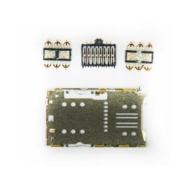 Разъем sim-карты для Яндекс Телефон с разъемом для карты памяти (2 Sim+1 MMC)