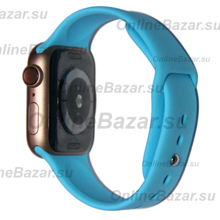 Ремешки для Apple Watch Series 4 (44 mm) Sport Band силиконовый (размер L) <голубой> ― Spb.OnlineBazar.su