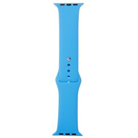 Ремешки для Apple Watch Series 4 (44 mm) Sport Band силиконовый (размер L) <голубой>