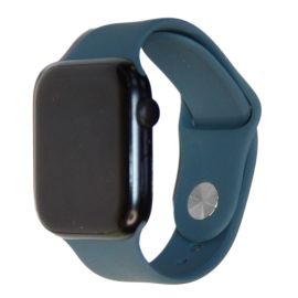 Ремешки для Apple Watch SE (40 mm) Sport Band силиконовый (размер S) <темно-синий>