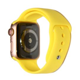 Ремешки для Apple Watch SE (40 mm) Sport Band силиконовый (размер S) <канареечный>