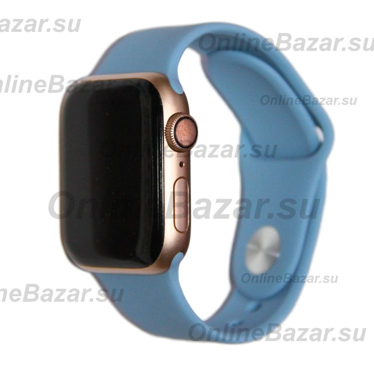 Ремешки для Apple Watch Series 5 (40 mm) Sport Band силиконовый  (размер L) <небесно-синий> ― Spb.OnlineBazar.su