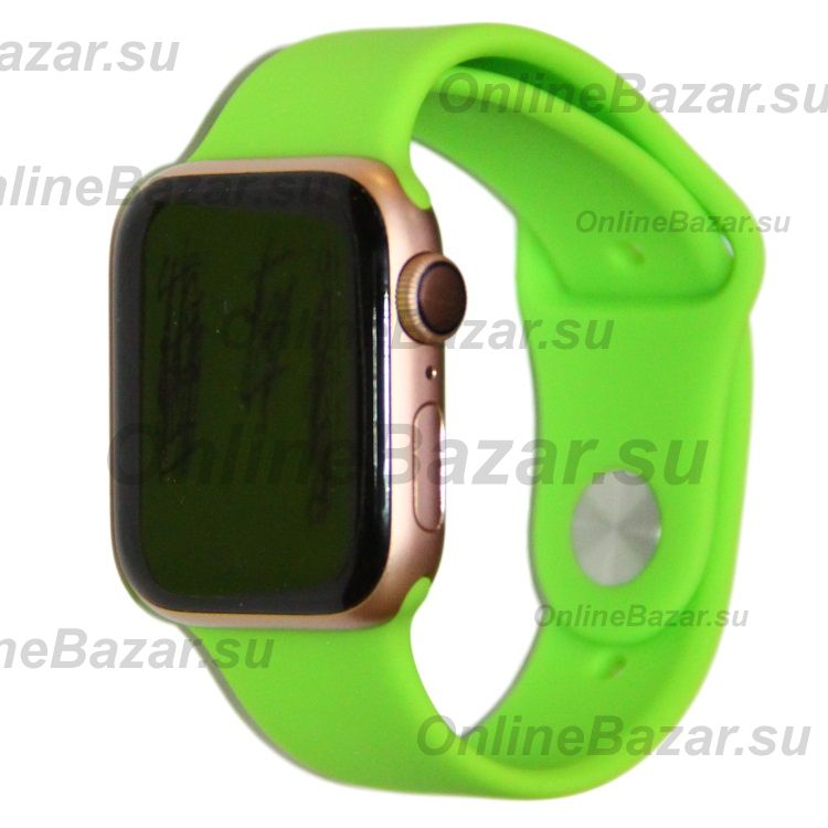 Ремешки для Apple Watch Series 2 (38 mm) Sport Band силиконовый (размер L) <салатовый> ― Spb.OnlineBazar.su