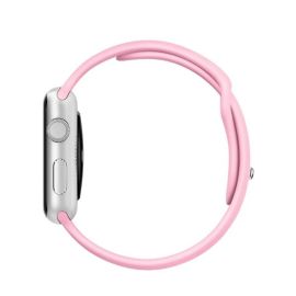 Ремешки для Apple Watch Series 2 (38 mm) Sport Band силиконовый (размер L) <светло-розовый>