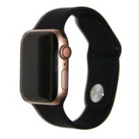 Ремешки для Apple Watch SE (40 mm) Sport Band силиконовый (размер L) <черный> ― Spb.OnlineBazar.su