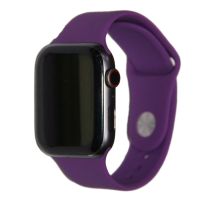Ремешки для Apple Watch Series 8 (45 mm) Sport Band силиконовый (размер L) <пурпурный> ― Spb.OnlineBazar.su