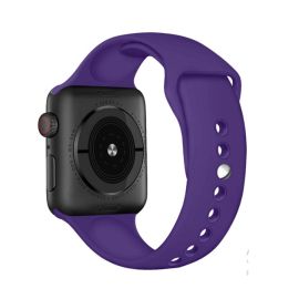 Ремешки для Apple Watch Series 5 (40 mm) Sport Band силиконовый (размер L) <темный индиго>