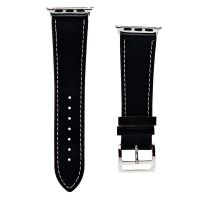Ремешки для Apple Watch SE (40 mm) гладкая кожа, классическая пряжка <черный> ― Spb.OnlineBazar.su