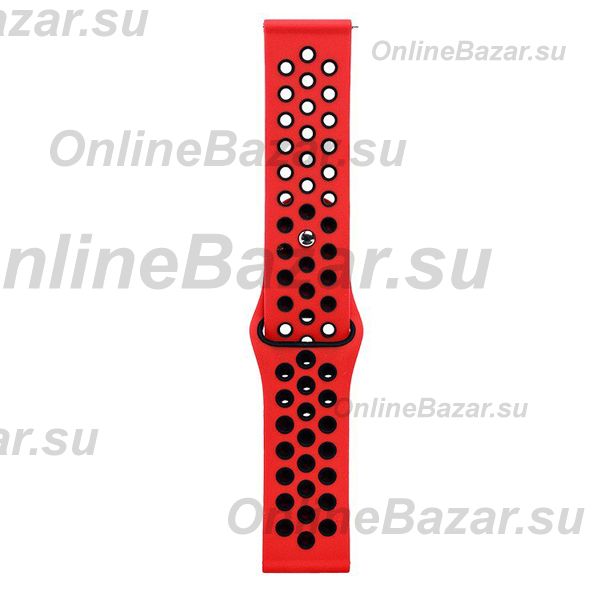 Ремешки для Polar Vantage M Sport Band перфорация <красно-черный> ― Spb.OnlineBazar.su