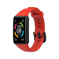 Ремешок для Honor Band 6 (ARG-B39) силиконовый <красный> ― Spb.OnlineBazar.su