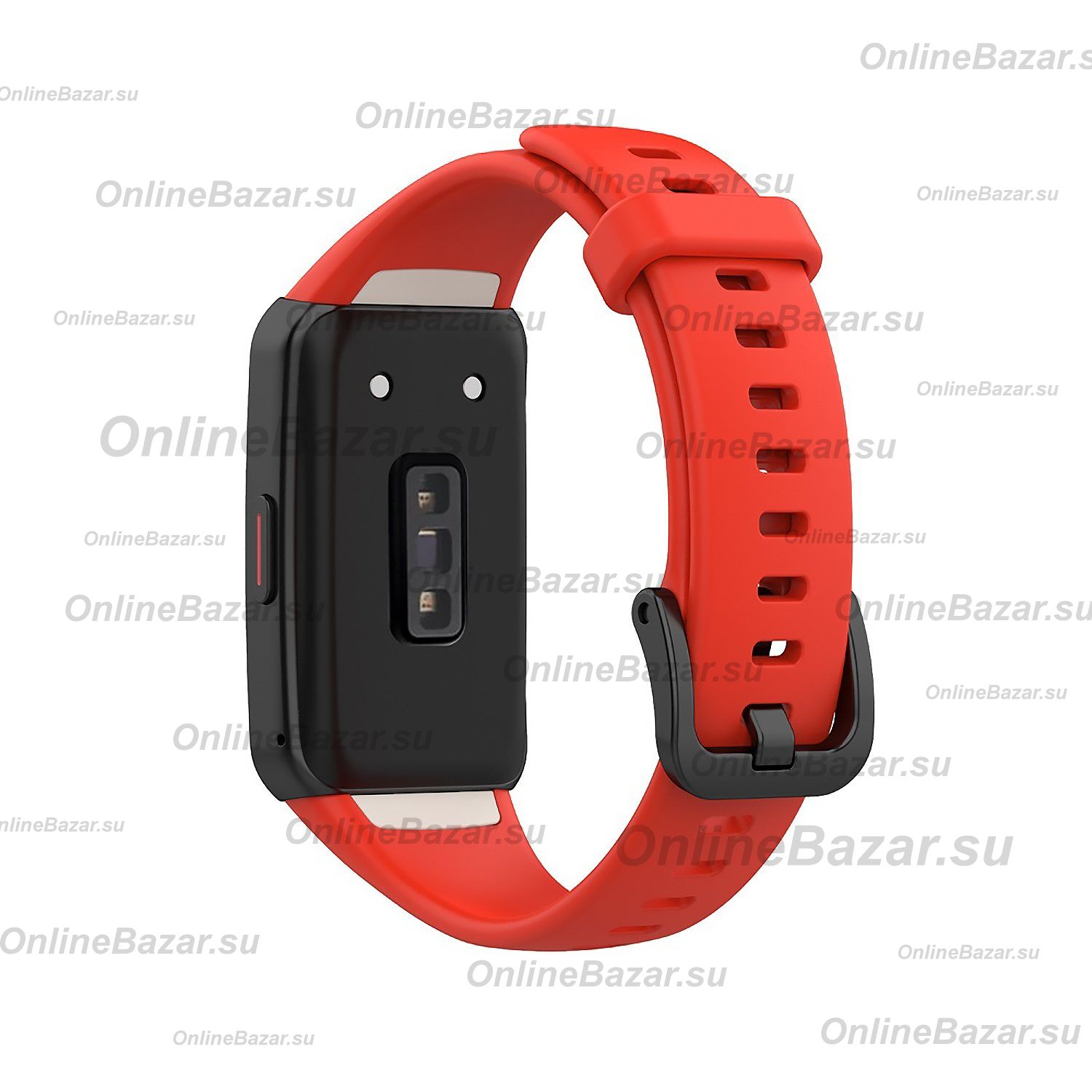 Ремешок для Honor Band 6 (ARG-B39) силиконовый <красный> ― Spb.OnlineBazar.su