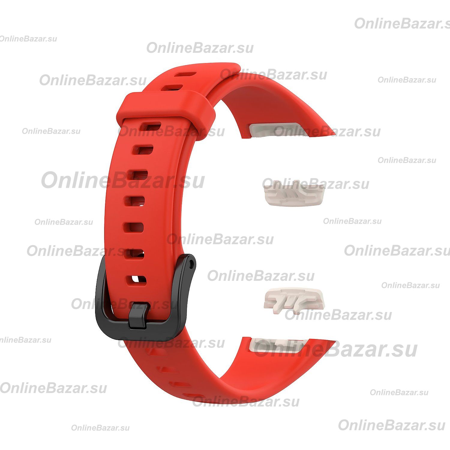 Ремешок для Honor Band 6 (ARG-B39) силиконовый <красный> ― Spb.OnlineBazar.su