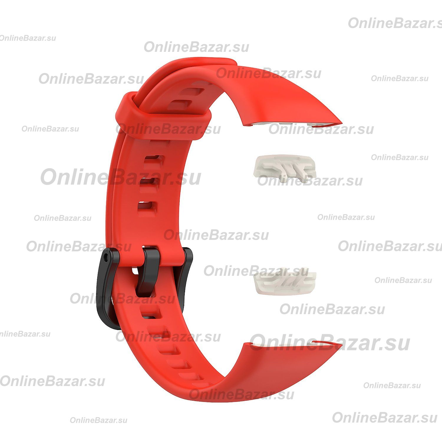 Ремешок для Honor Band 6 (ARG-B39) силиконовый <красный> ― Spb.OnlineBazar.su