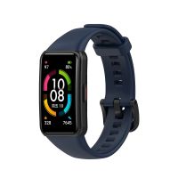 Ремешок для Honor Band 6 (ARG-B39) силиконовый <синий> ― Spb.OnlineBazar.su