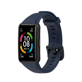 Ремешок для Honor Band 6 (ARG-B39) силиконовый <синий>