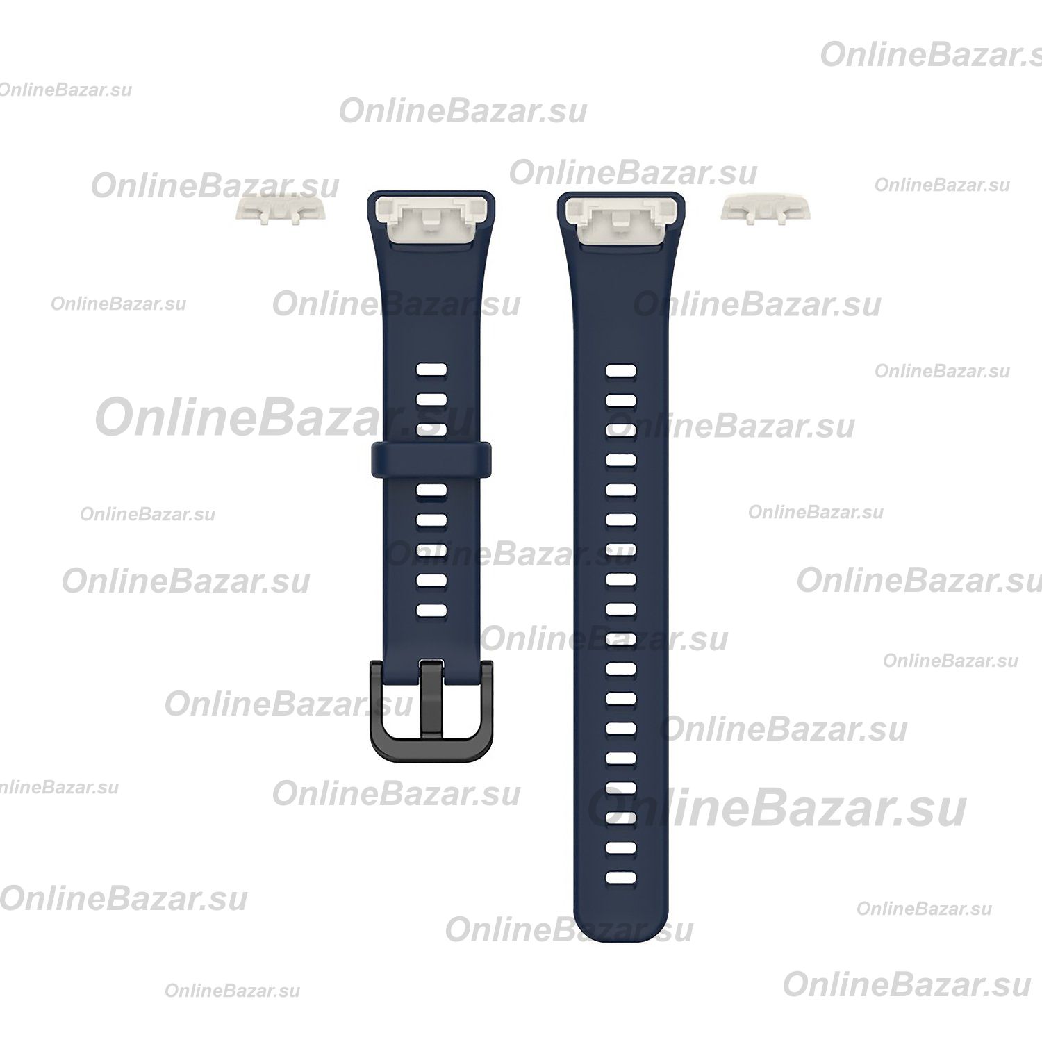 Ремешок для Honor Band 6 (ARG-B39) силиконовый <синий> ― Spb.OnlineBazar.su