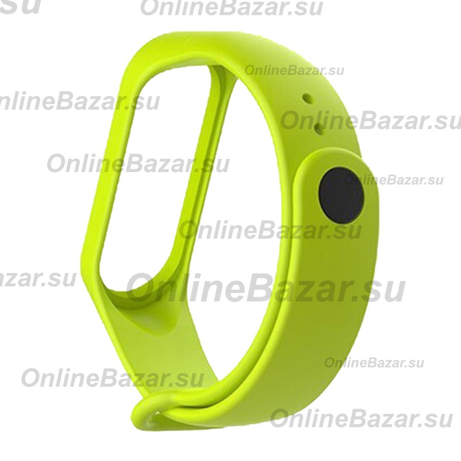 Ремешок для Xiaomi Mi Band 3 силиконовый <зеленый> ― Spb.OnlineBazar.su