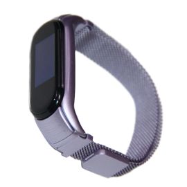 Ремешок для Xiaomi Mi Band 3 металлический, сетчатый <сиреневый>