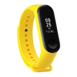Ремешок для Xiaomi Mi Band 3 силиконовый <желтый>